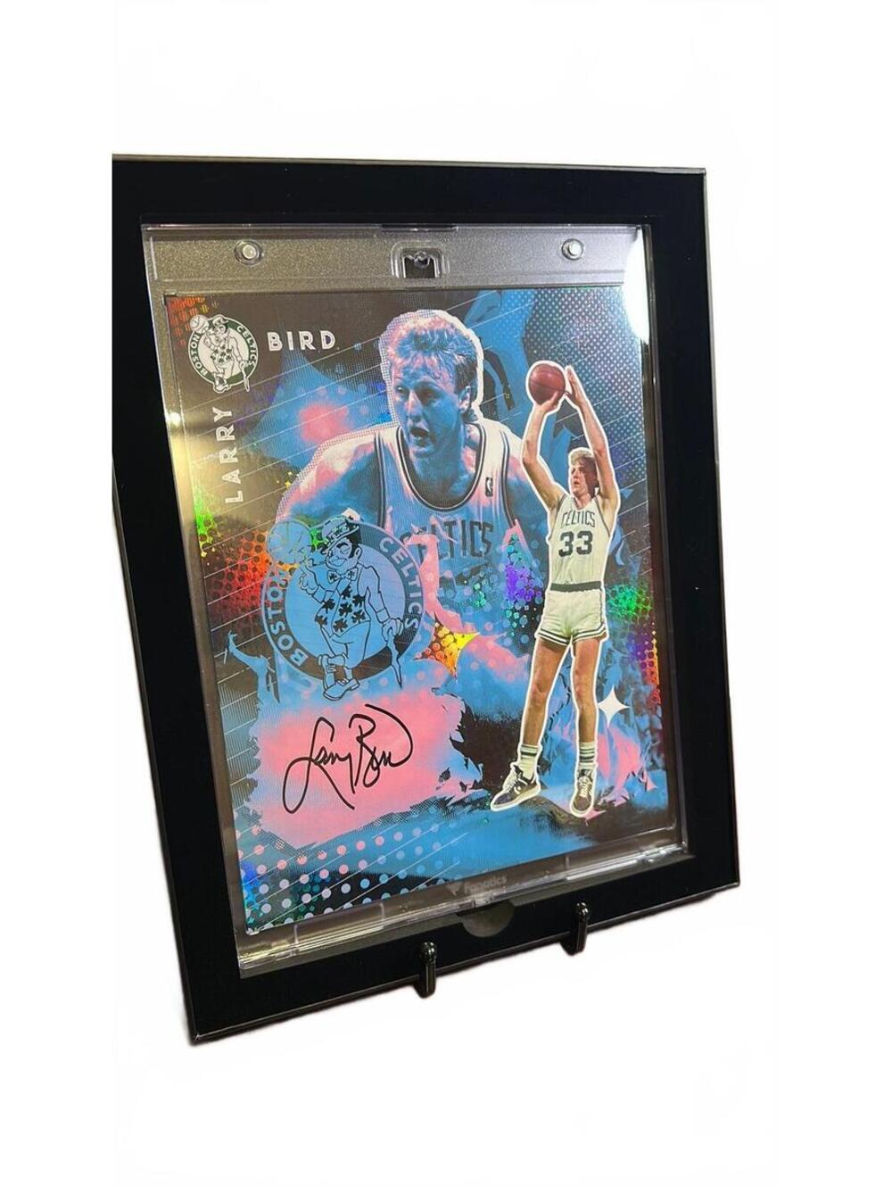 Larry Bird autographed RARE Halftone Boston Celtics Emanate by Fanatics